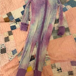 Little Sleepies Purple Tie Dye Zippy